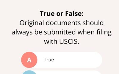 Submitting Immigration Documents