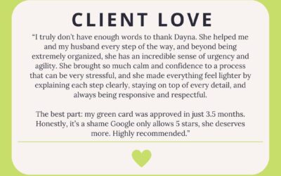 Client Review – Green Card