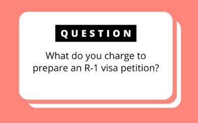 Assistance Filing R-1 Visa Petition