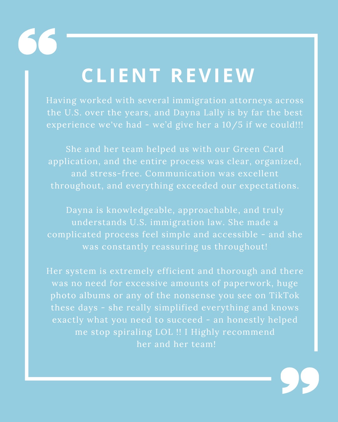 5-Star Lawyer Review: O-1B Visa