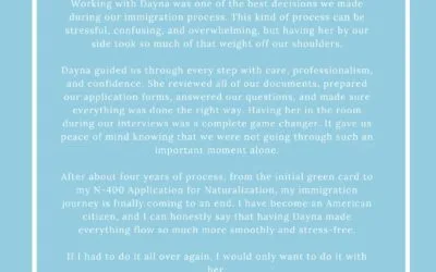 Marriage-Based Green Card 5-Star Review