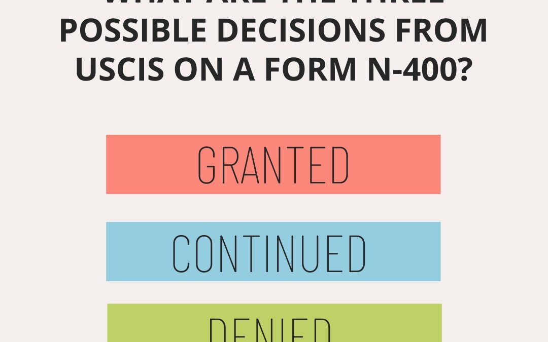 Form N-400 Decisions Explained