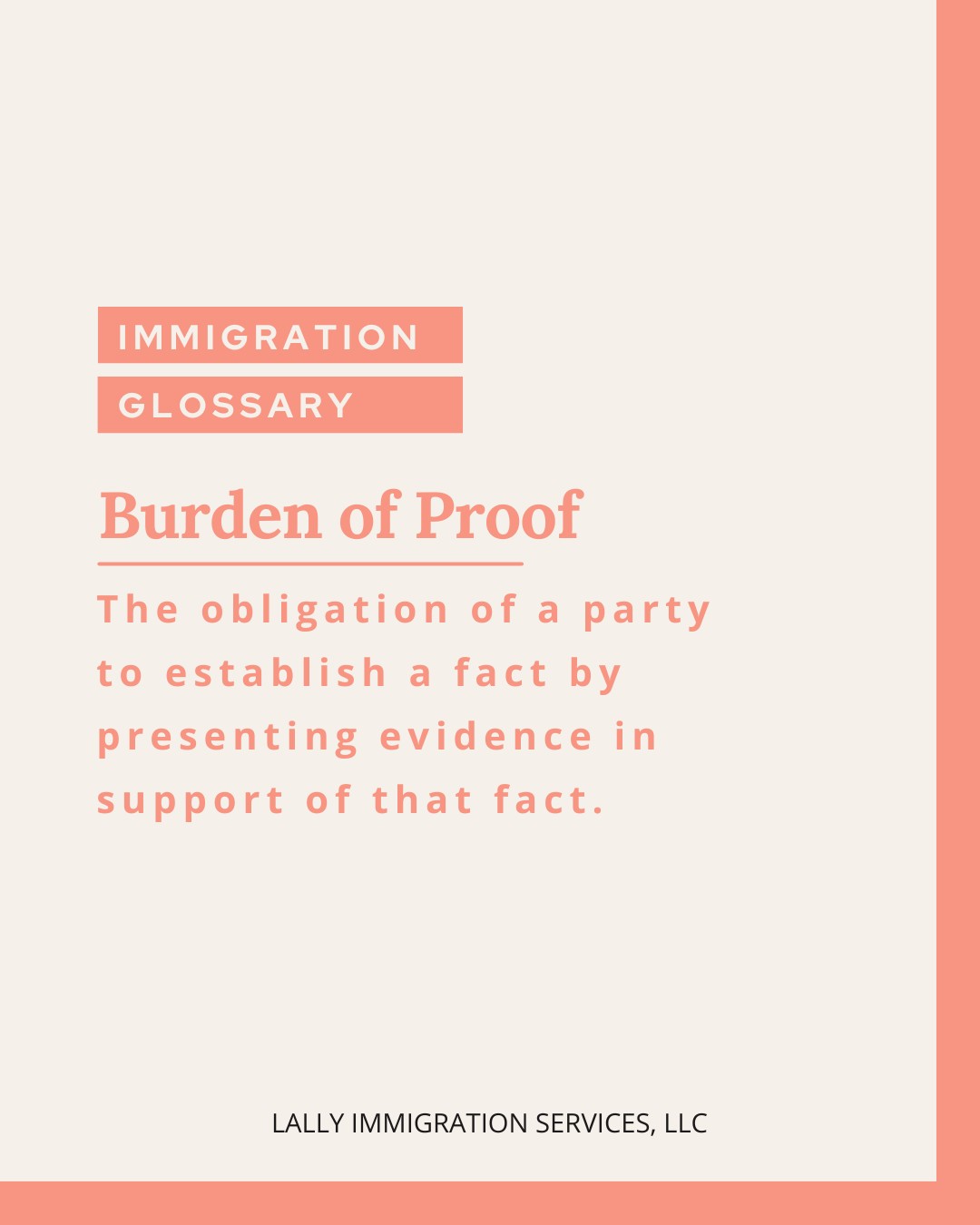 What is Burden of Proof?
